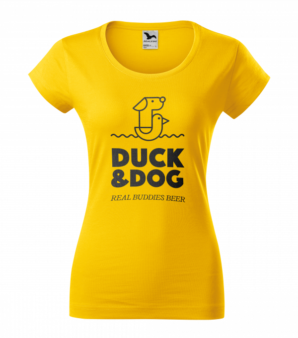 Dámské tričko DUCK&DOG žluté